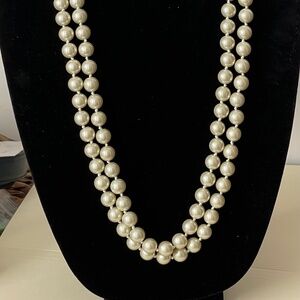Linea Louis Dell'Olio faux pearl long necklace